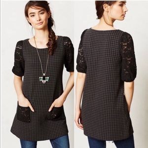 Stacatto Houndstooth Lace Tunic